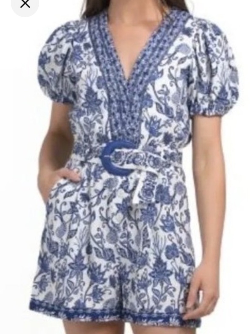 NWOT DARLING CAROLINE CONSTAS ROMPER W/POCKETS